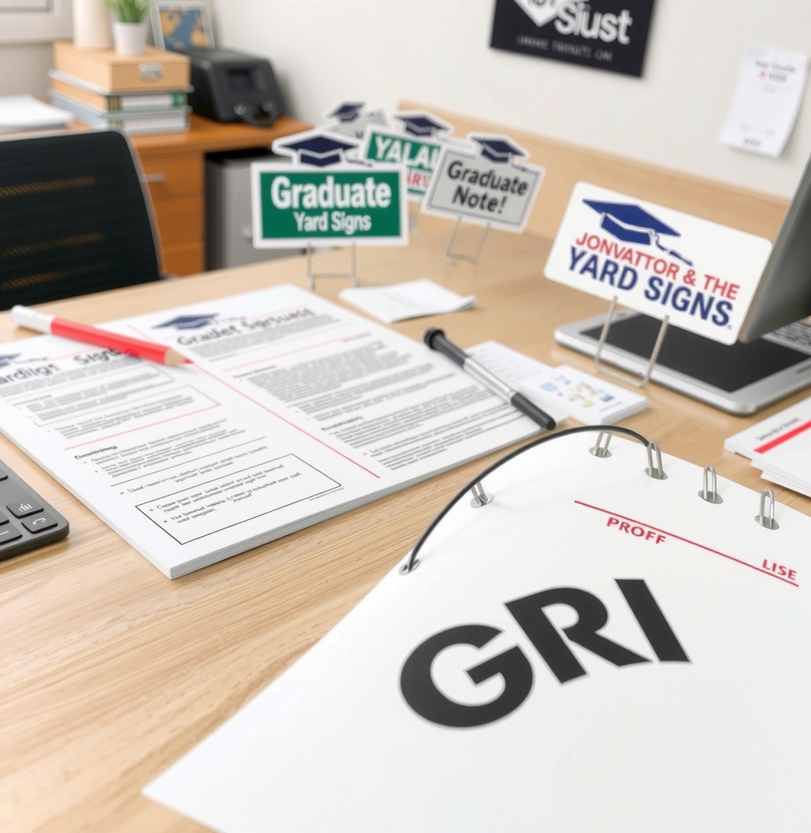 Preparation visual for Graduate Yard Signs Guide