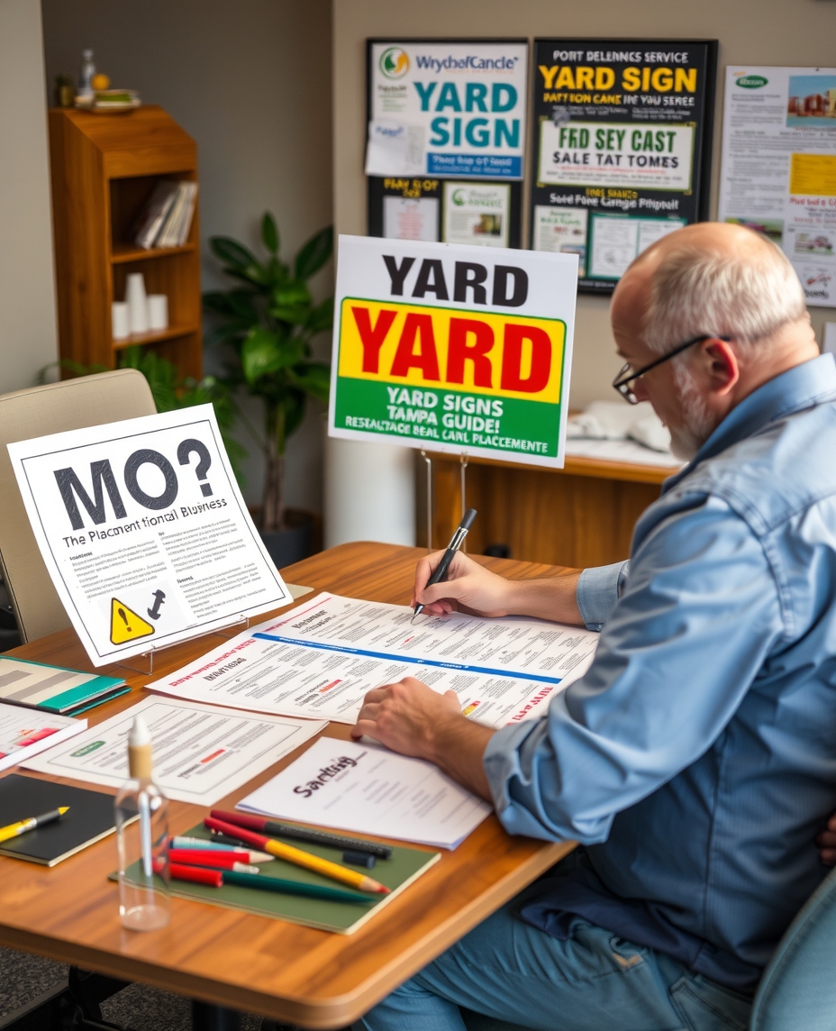 Preparation visual for Yard Signs Tampa Guide