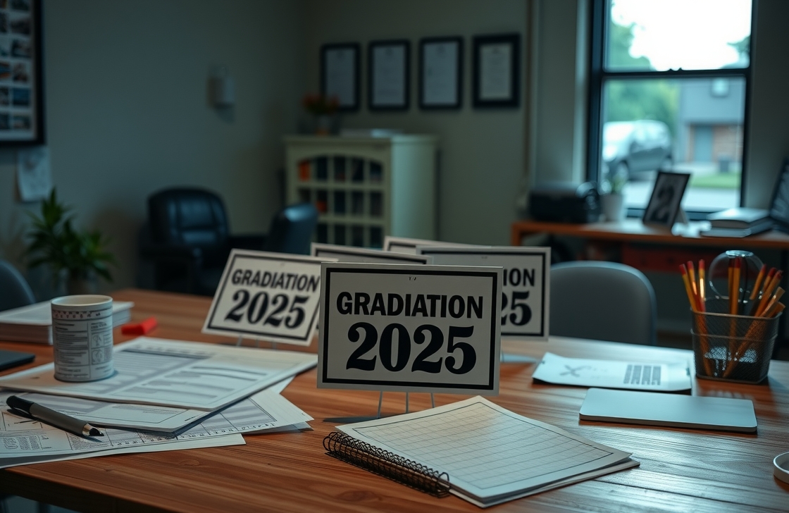 Preparation visual for Graduation Yard Signs 2025 Guide