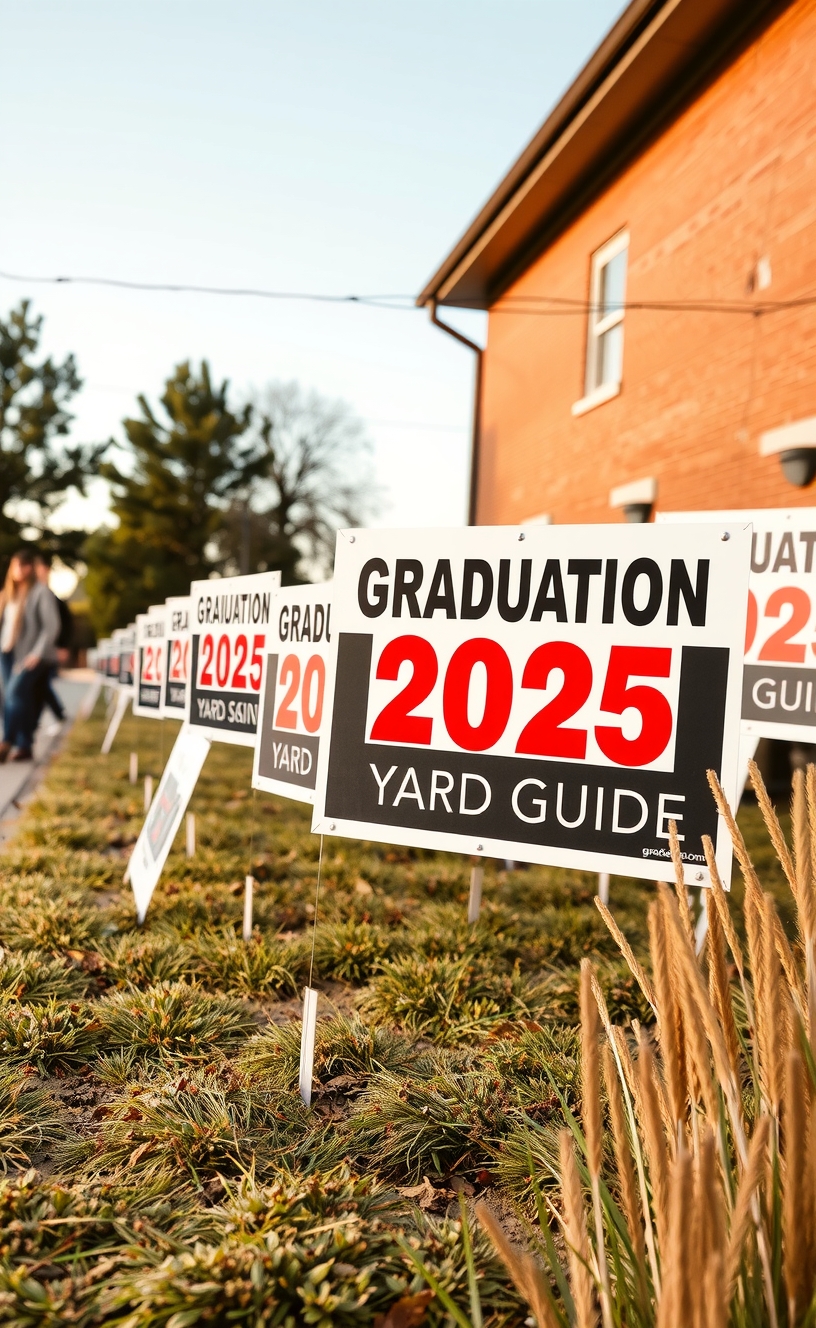 Quality check visual for Graduation Yard Signs 2025 Guide