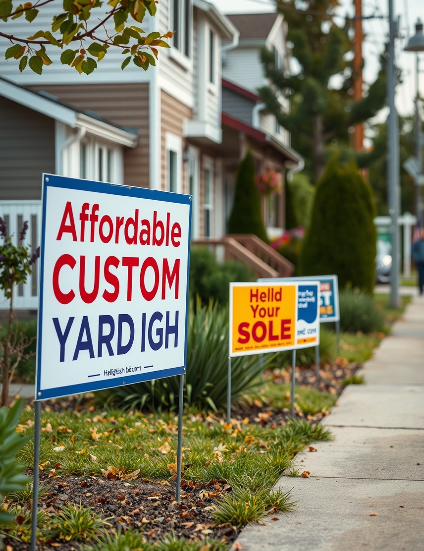 Affordable Custom Yard Signs