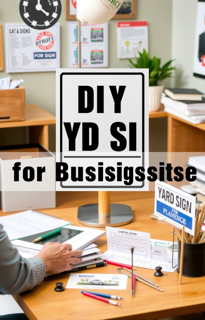 Preparation visual for Diy Yard Signs for Business Guide
