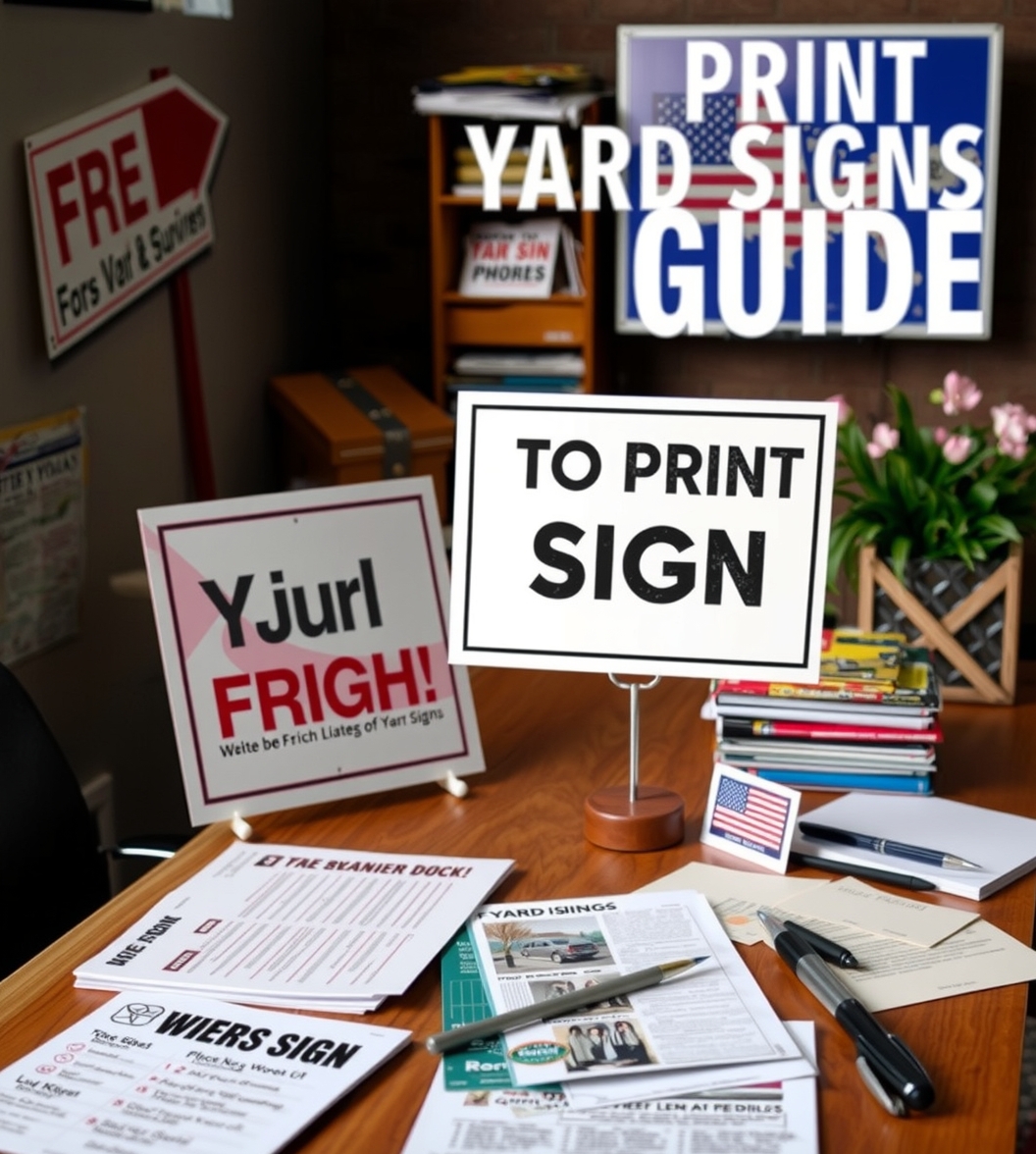 Checklist for Where to Print Yard Signs Guide