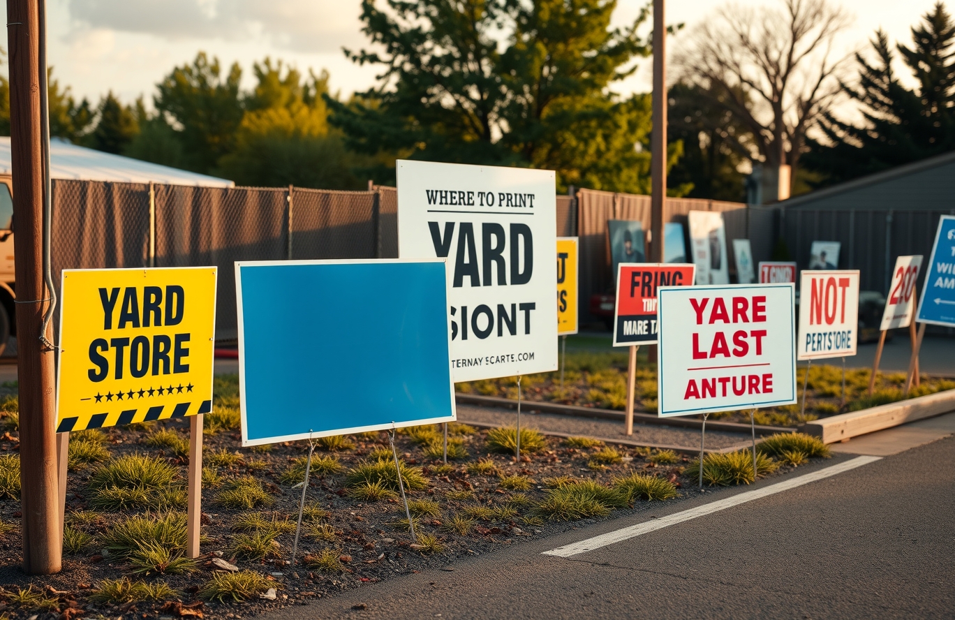 Preparation visual for Where to Print Yard Signs Guide