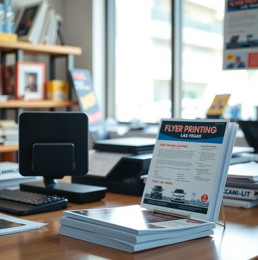 Preparation visual for Flyer Printing Las Vegas Guide