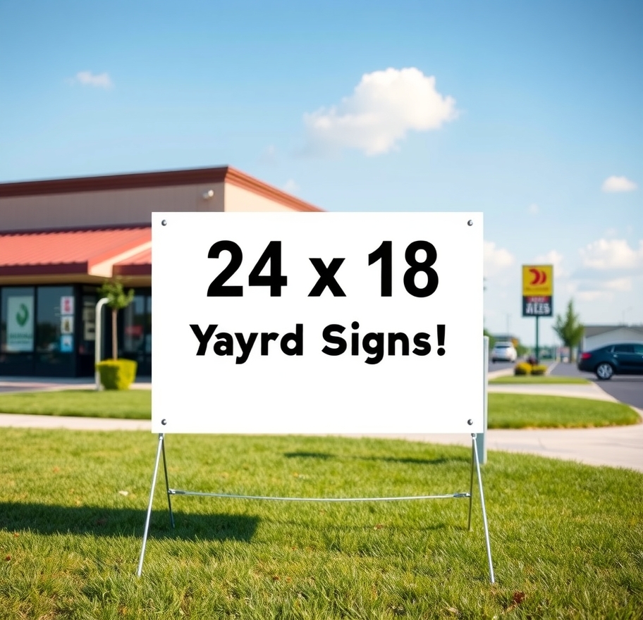 Checklist for 24 X 18 Yard Signs Guide