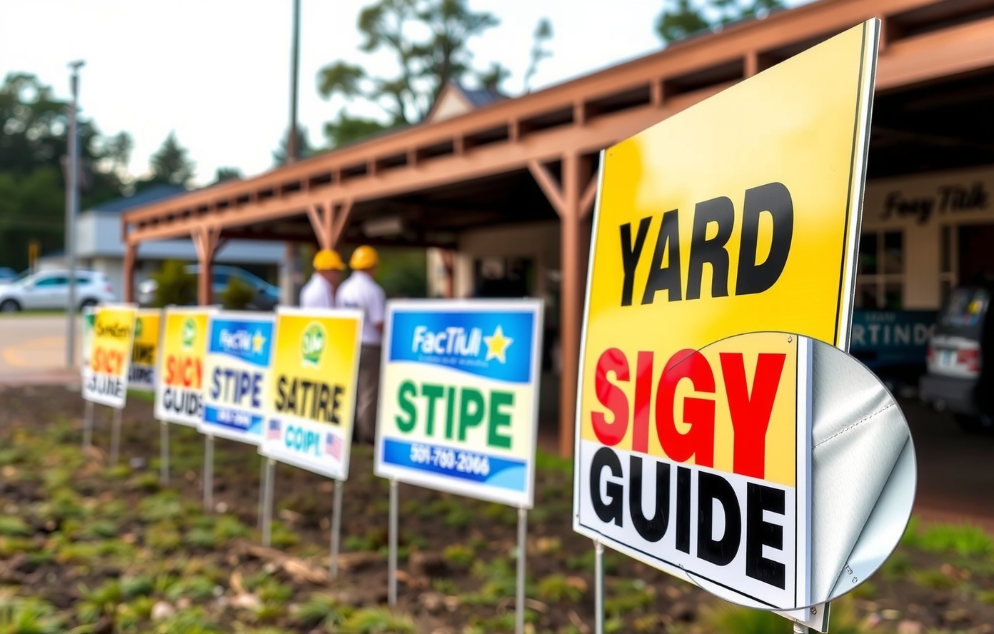 Quality check visual for 24 X 18 Yard Signs Guide