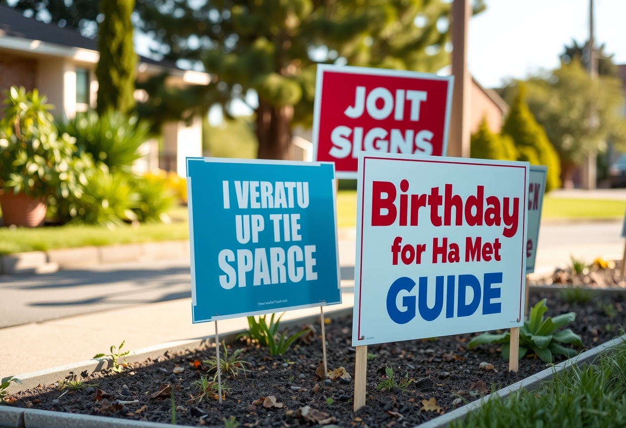 Evaluating the best Yard Signs for Birthdays Near Me Guide environment