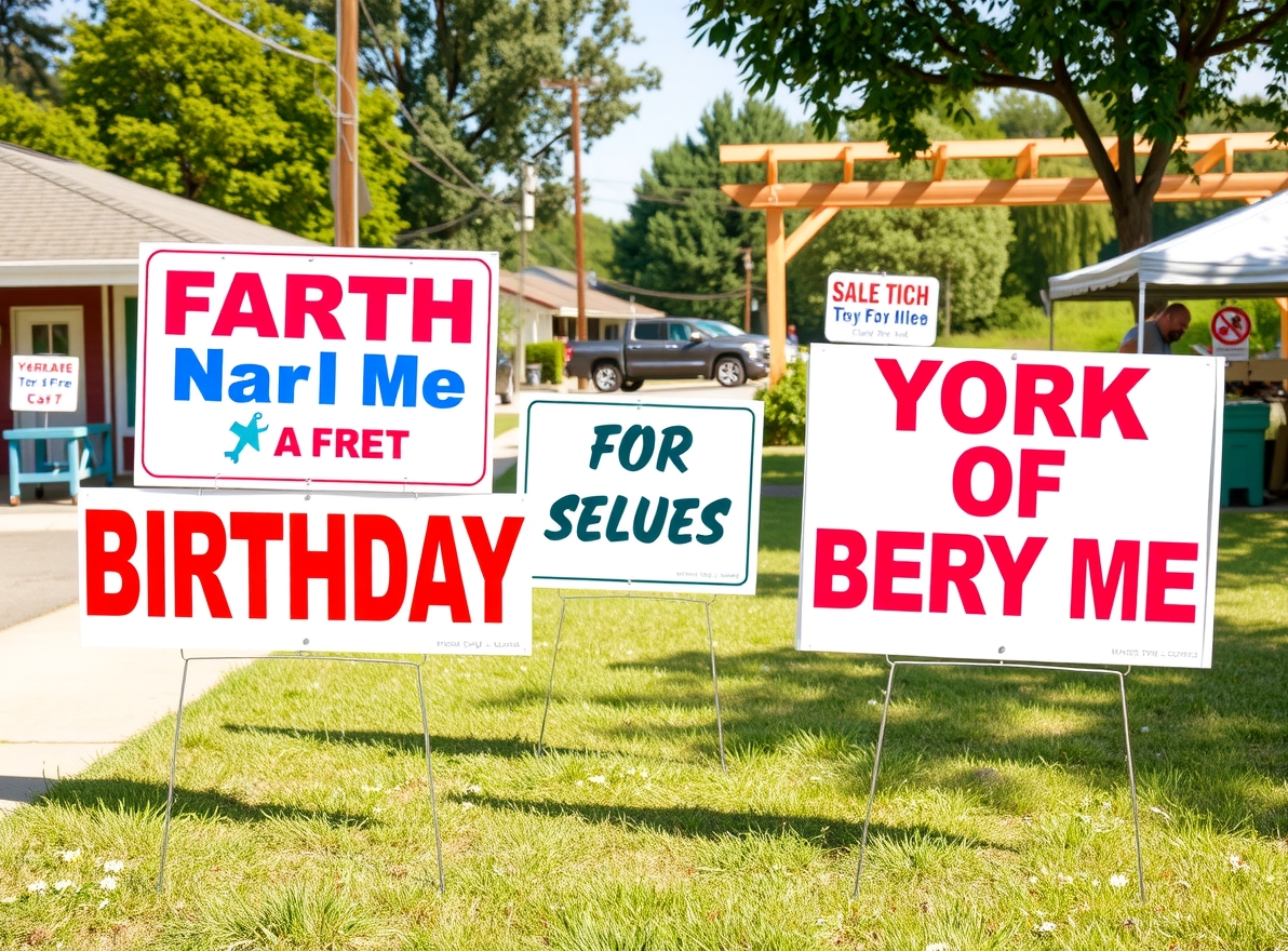 Quality check visual for Yard Signs for Birthdays Near Me Guide