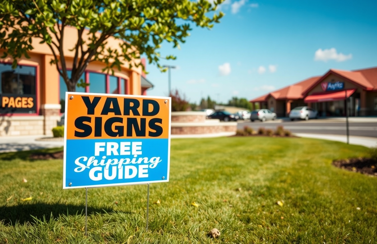 Checklist for Yard Signs Free Shipping Guide