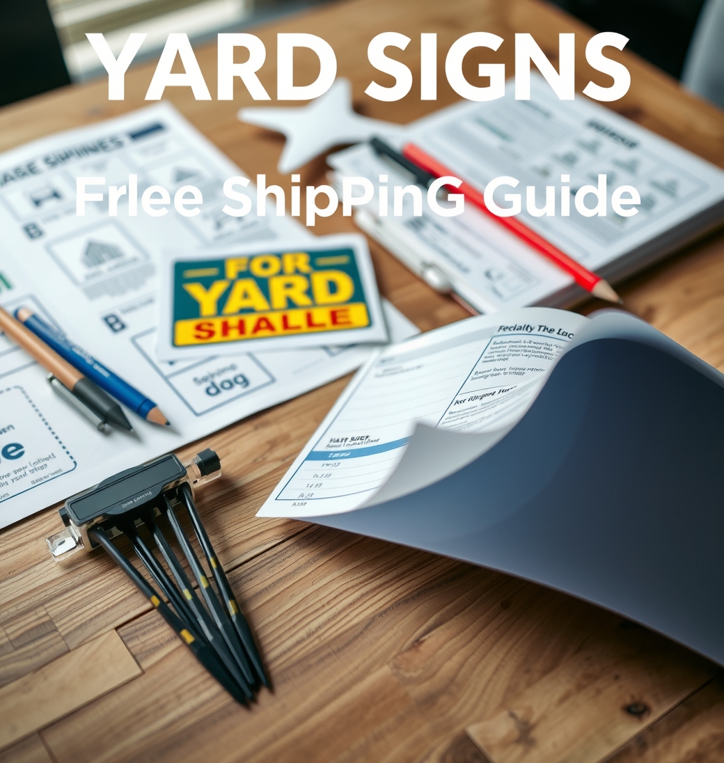 Preparation visual for Yard Signs Free Shipping Guide