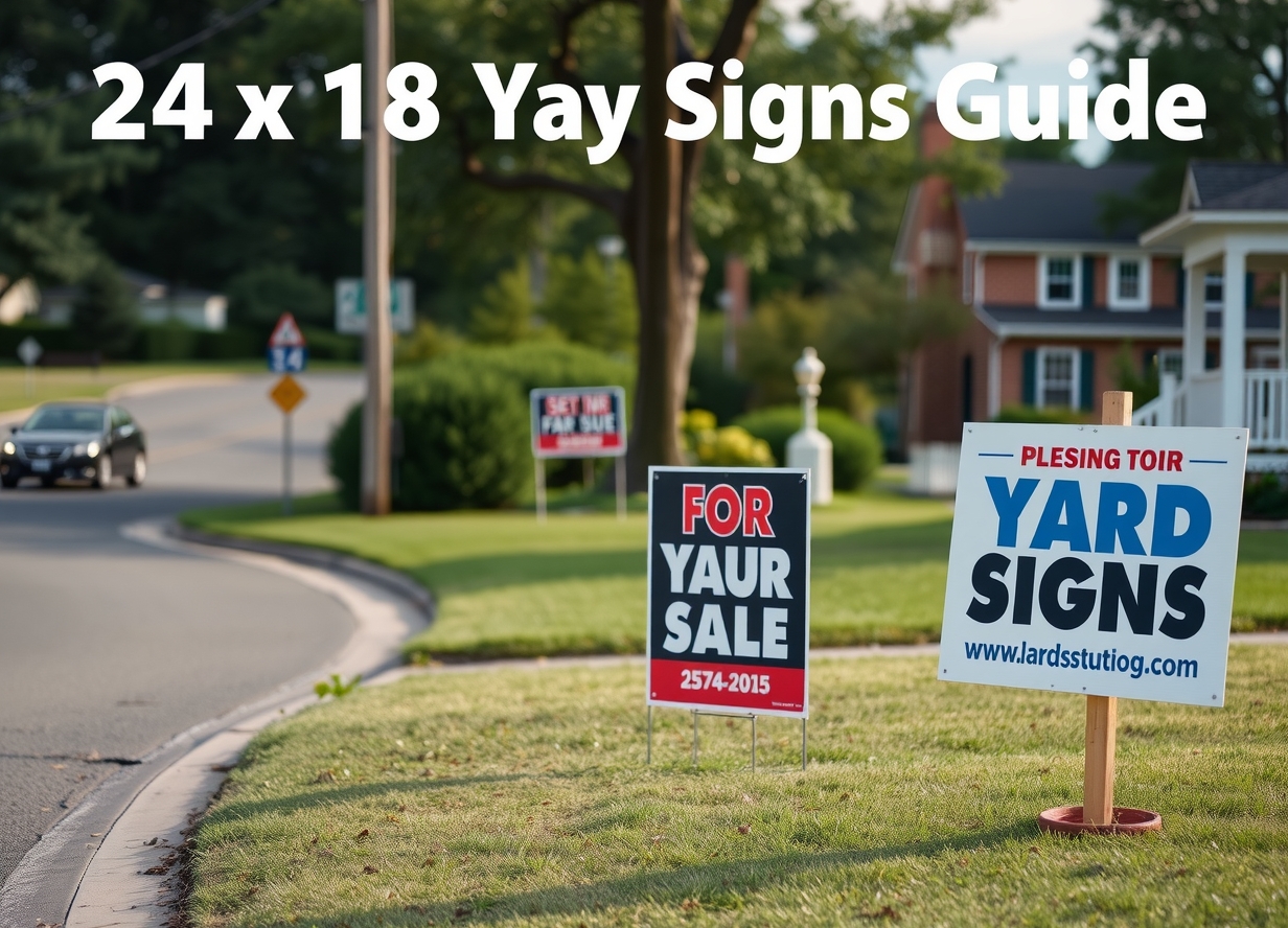 24x18 Yard Signs Guide