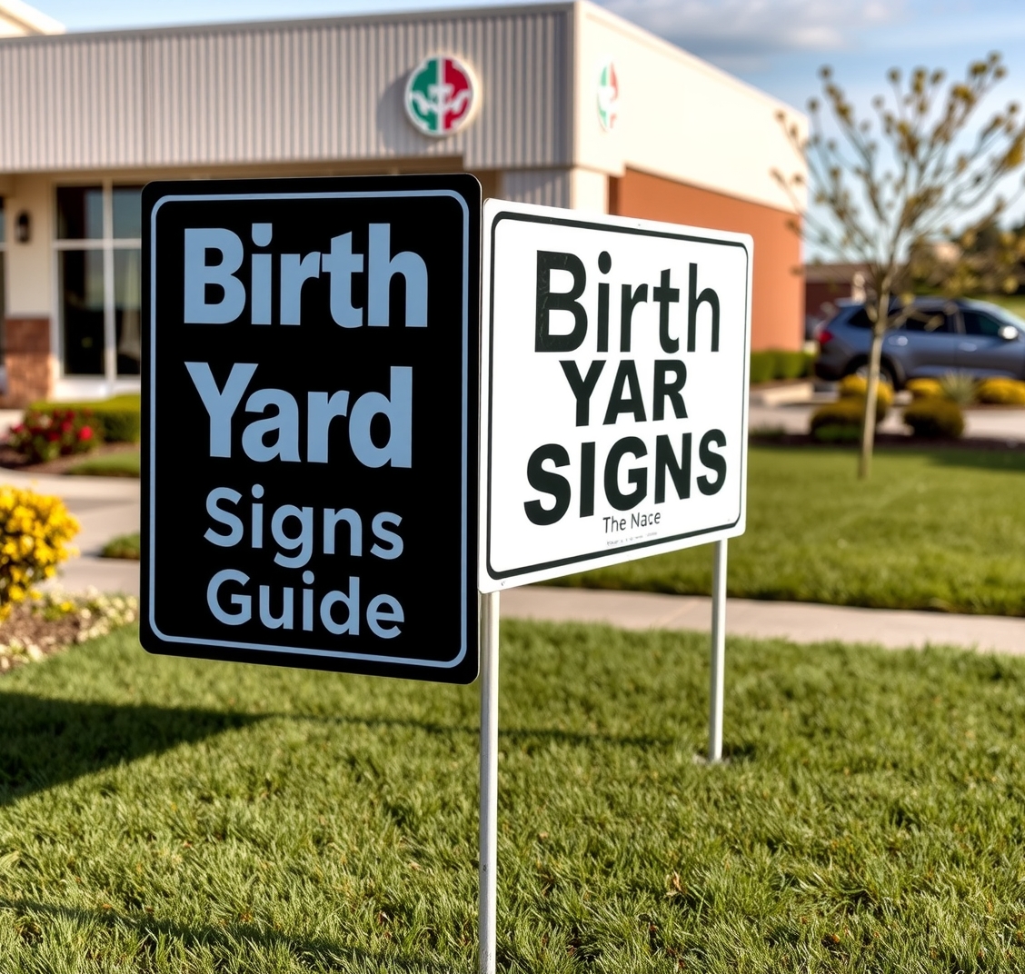 Checklist for Birth Yard Signs Guide