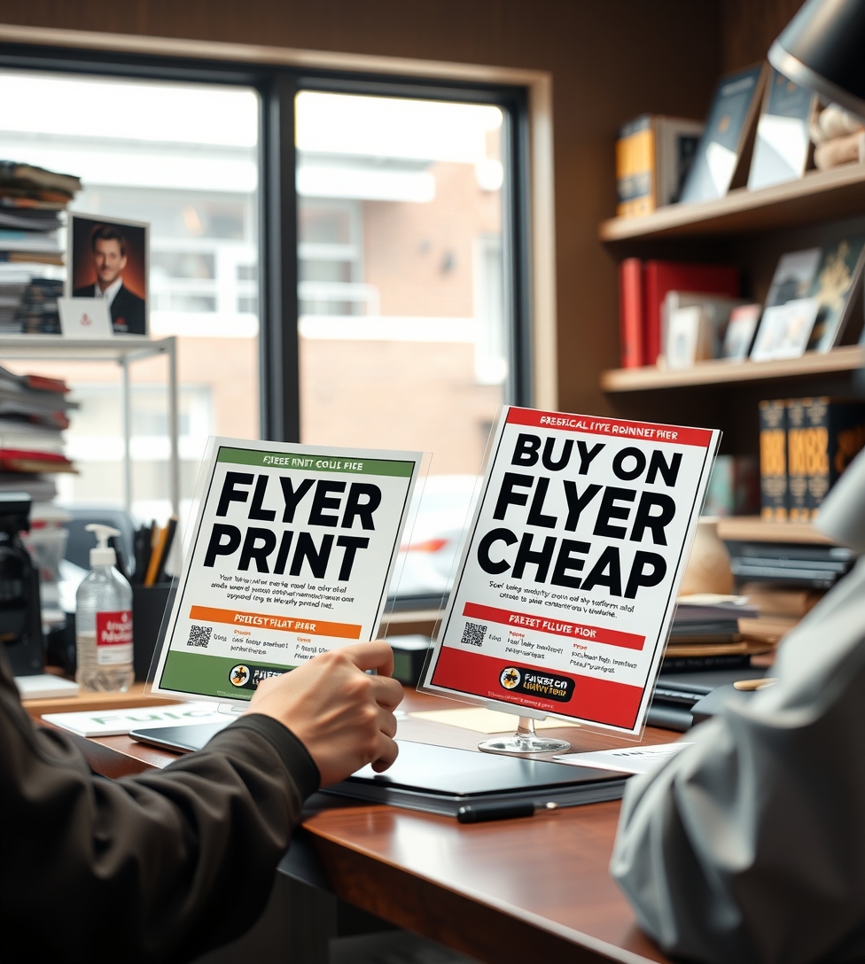 Preparation visual for Flyer Printing for Cheap