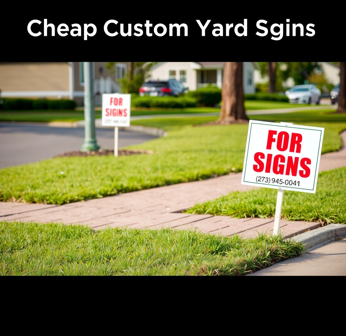 Cheap Custom Yard Signs