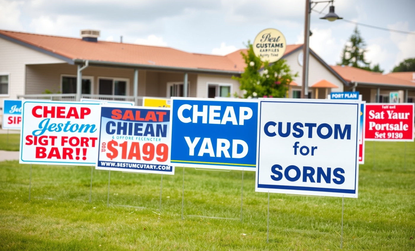 Evaluating the best Cheap Custom Yard Signs environment