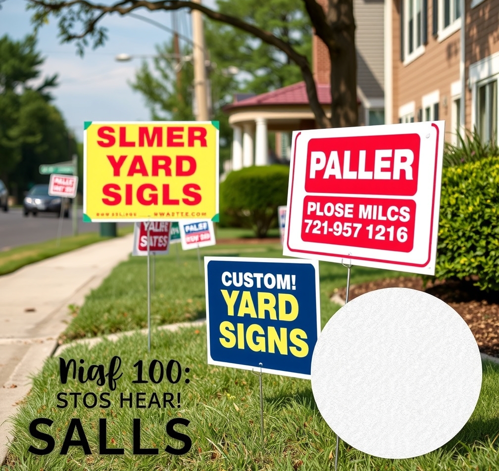 Quality check visual for Cheap Custom Yard Signs