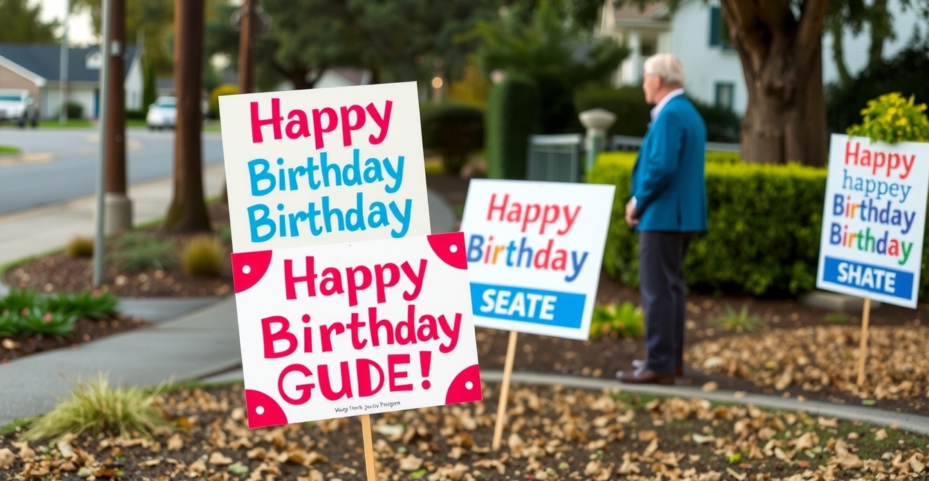 Happy Birthday Yard Signs Guide