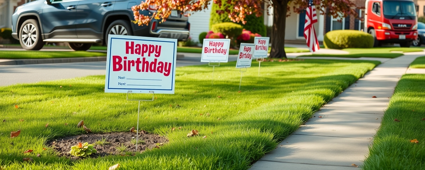 Checklist for Happy Birthday Yard Signs Guide