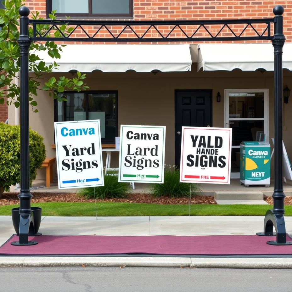 Evaluating the best Canva Yard Signs Guide environment