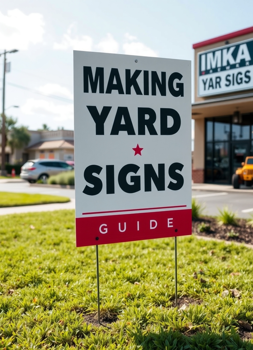Checklist for Making Yard Signs Guide