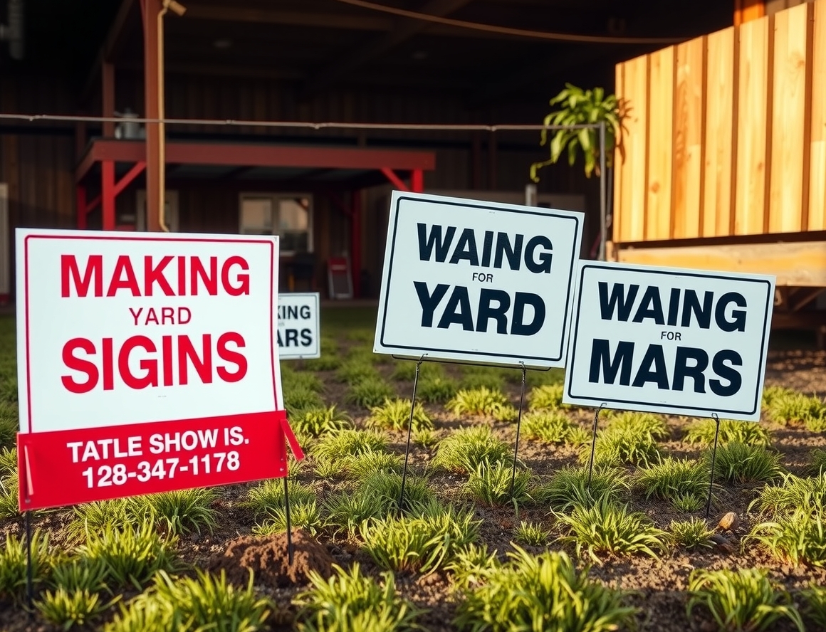 Quality check visual for Making Yard Signs Guide