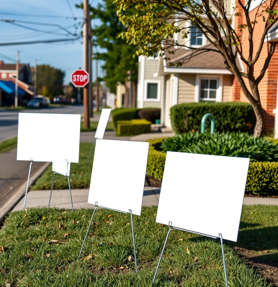 Blank Yard Signs with Stakes Guide