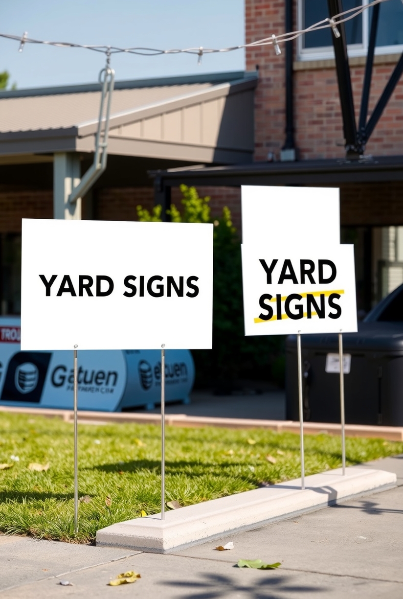 Evaluating the best Blank Yard Signs with Stakes Guide environment