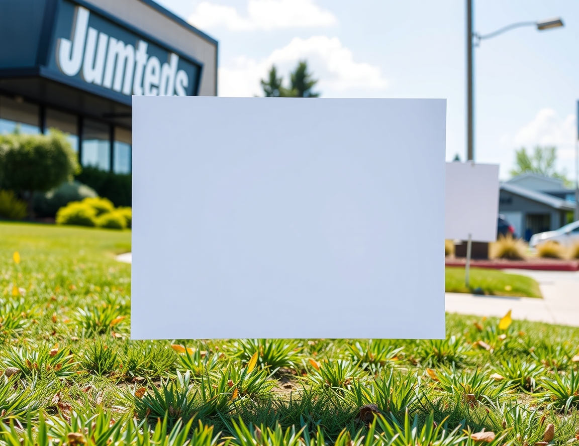 Quality check visual for Blank Yard Signs with Stakes Guide