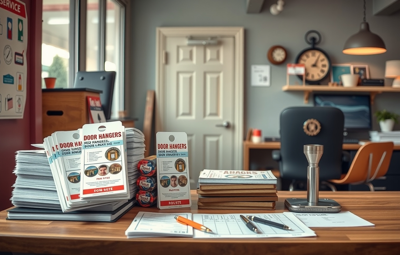 Preparation visual for Door Hangers with Pockets Guide