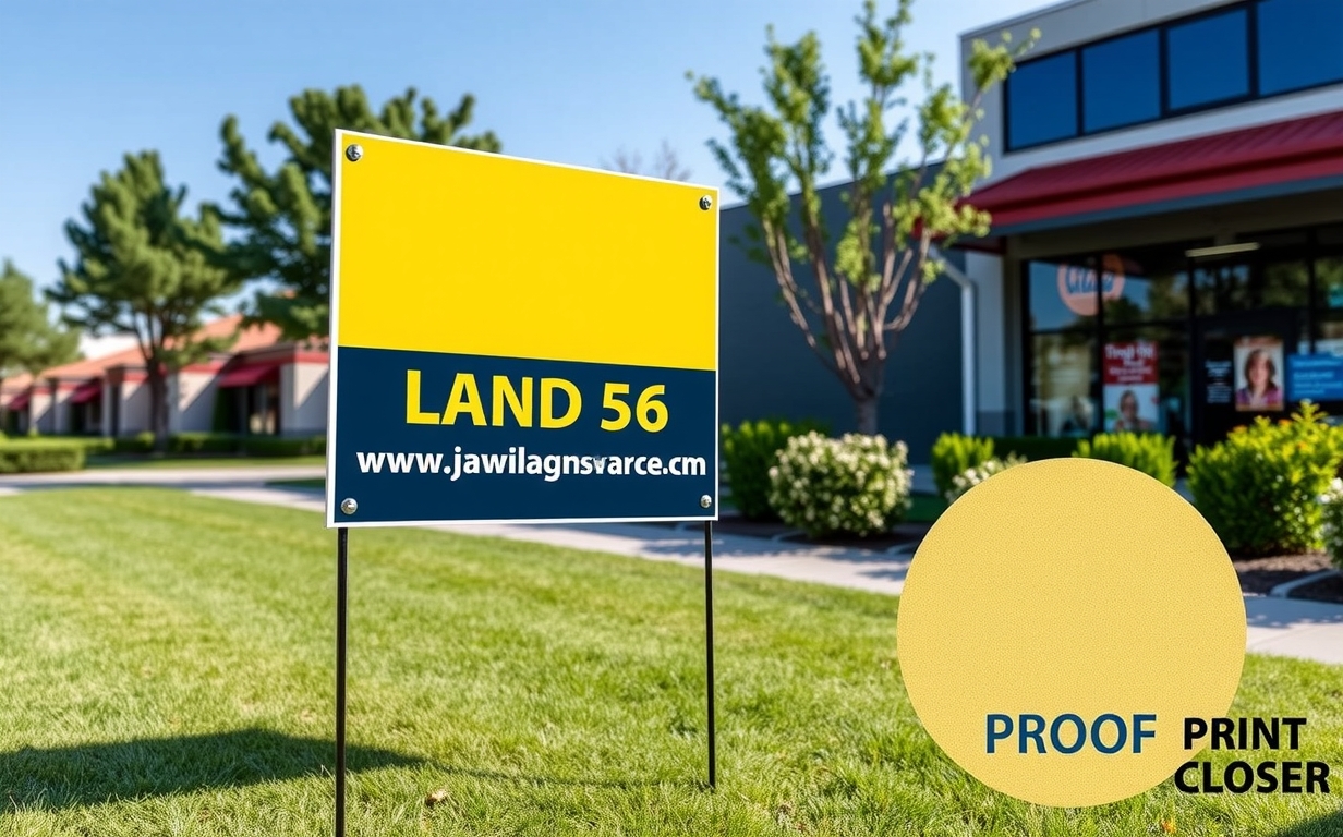 Quality check visual for Customizable Yard Signs with Stakes Guide