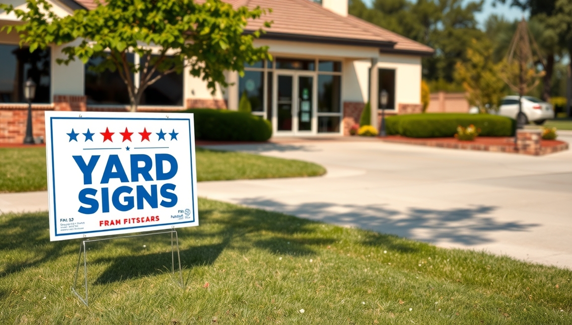 Preparation visual for Yard Signs for Political Campaigns