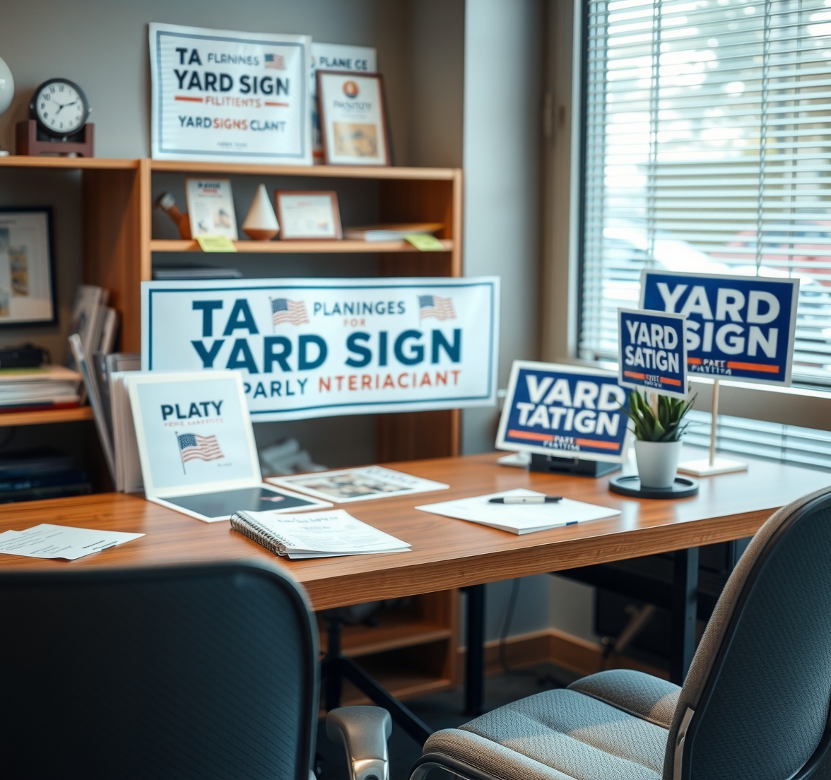 Quality check visual for Yard Signs for Political Campaigns