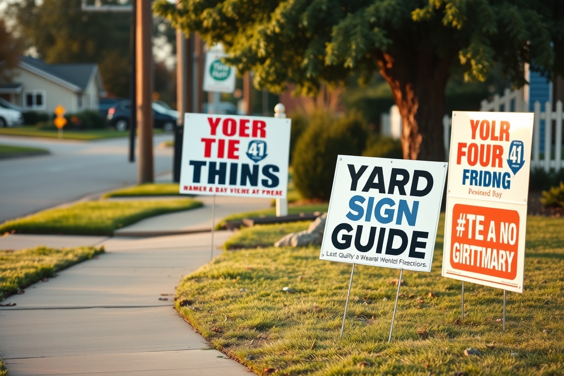 Yard Signs 40TH Birthday Guide