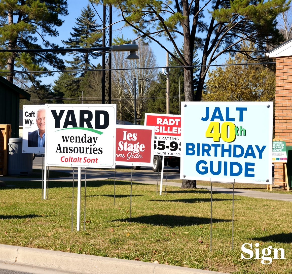 Evaluating the best Yard Signs 40TH Birthday Guide environment