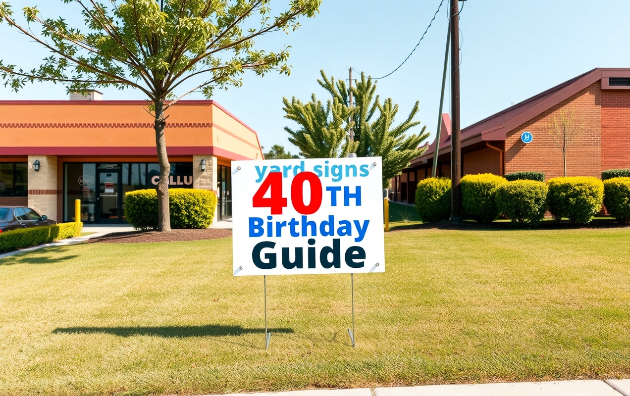 Preparation visual for Yard Signs 40TH Birthday Guide