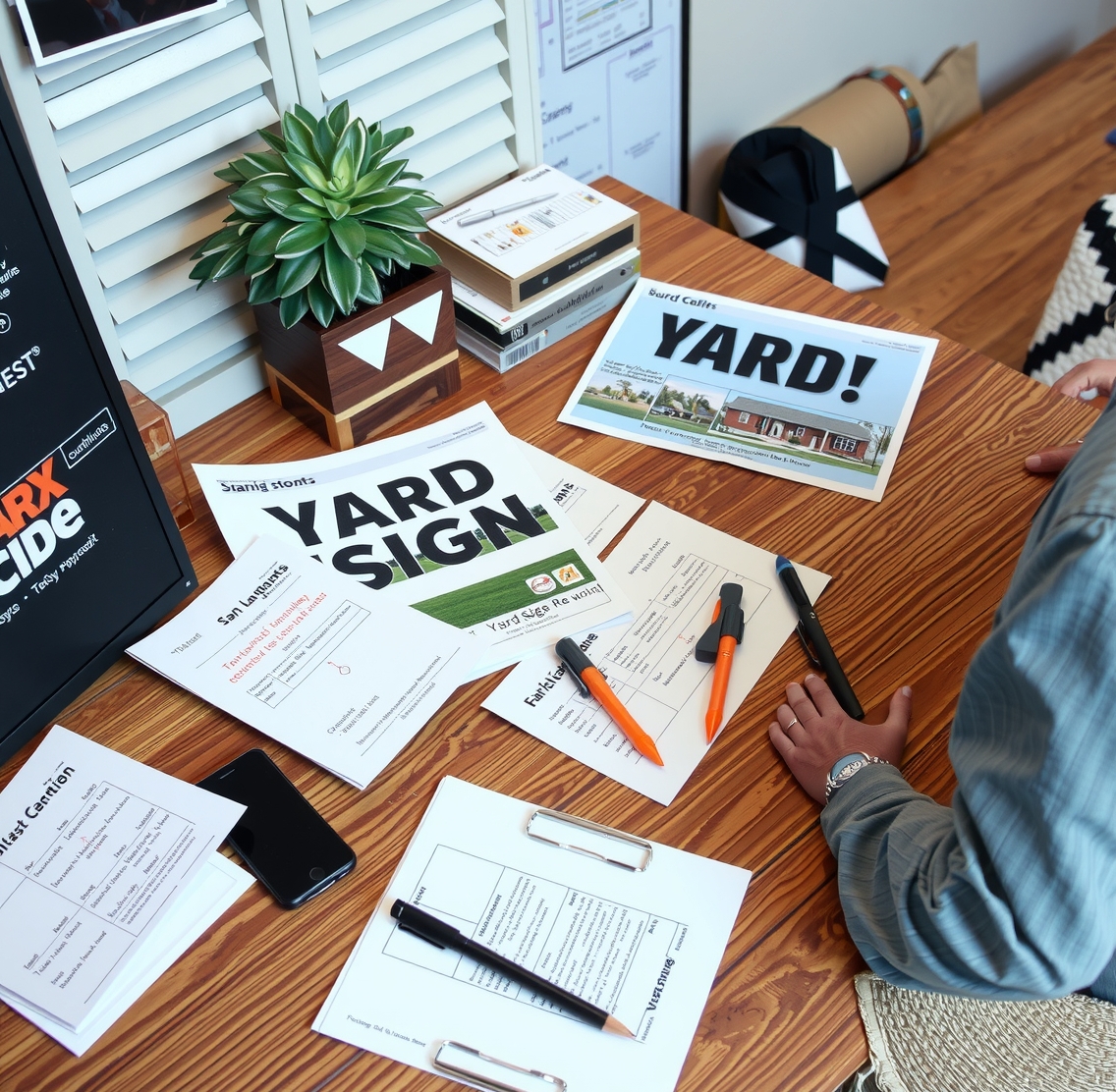 Preparation visual for Yard Signs San Antonio Guide