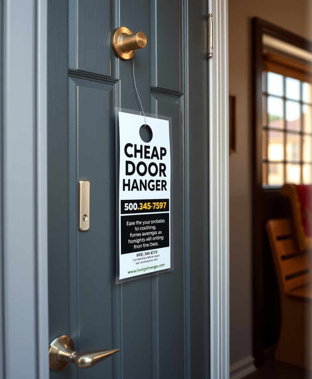 Preparation visual for Cheap Door Hangers