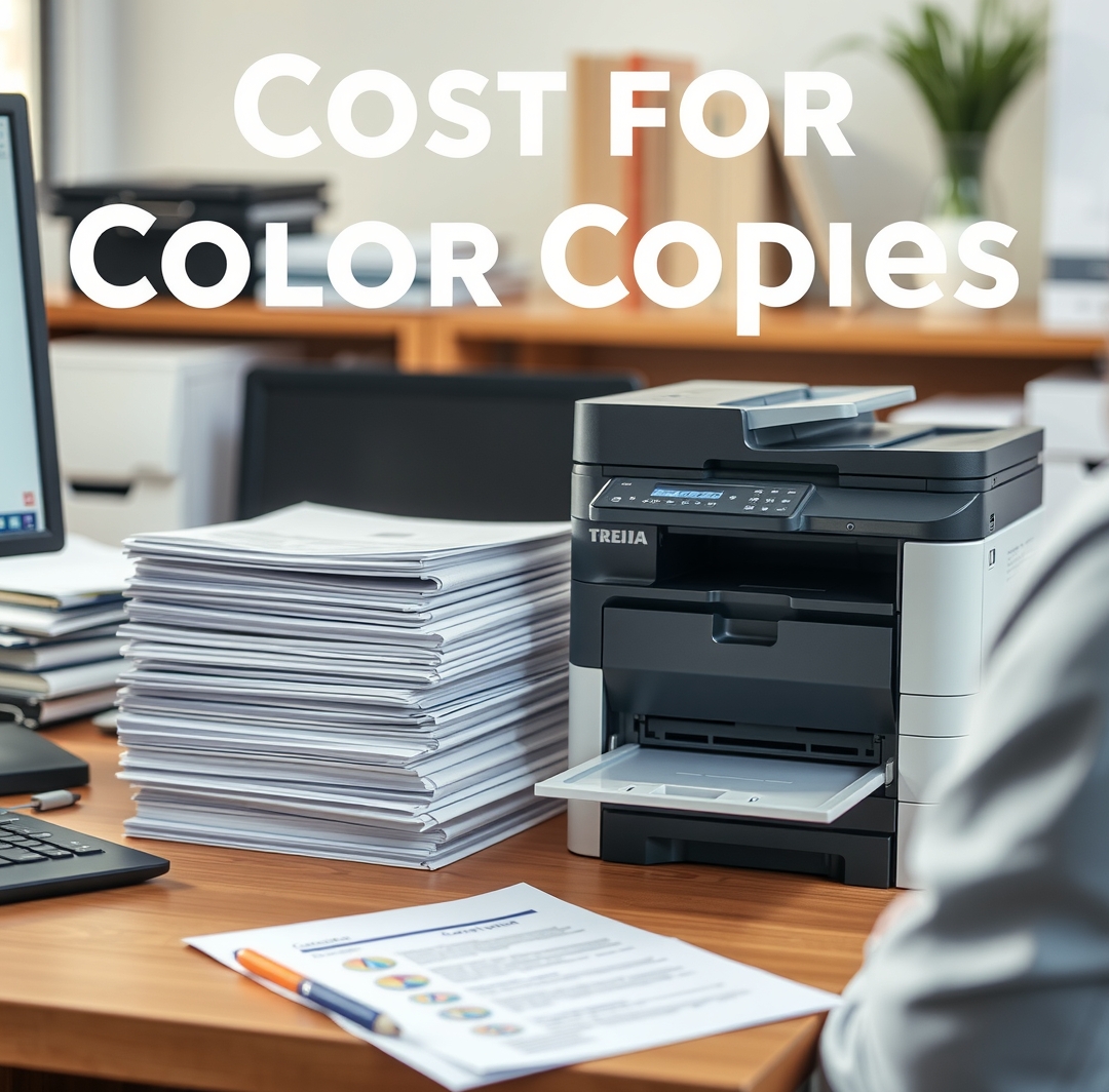 Preparation visual for Cost for Color Copies