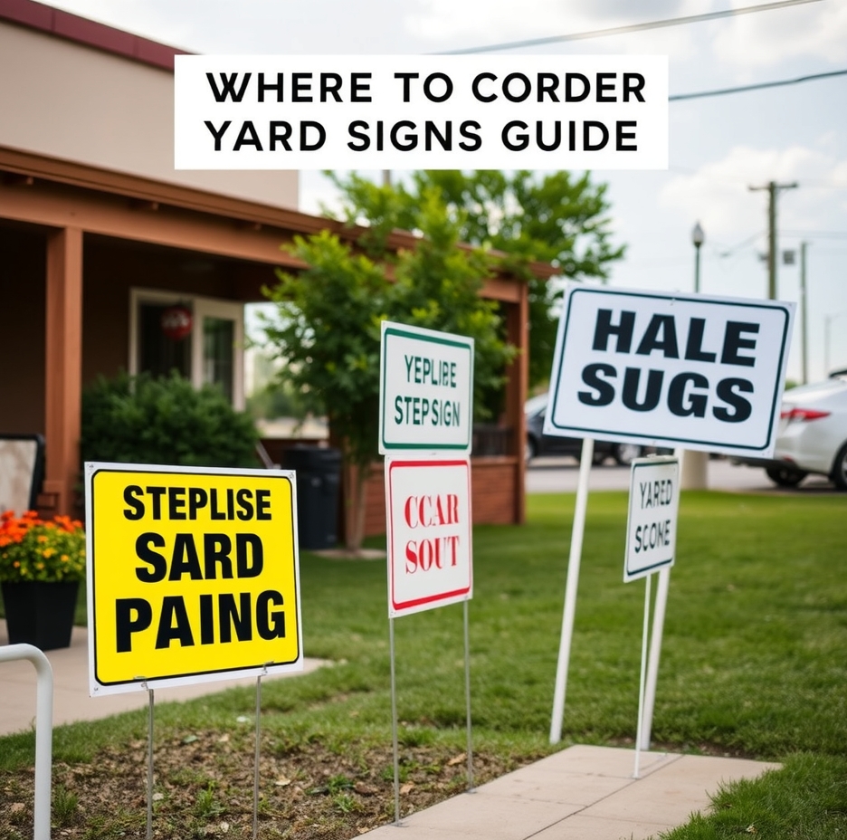 Checklist for Where to Order Yard Signs Guide