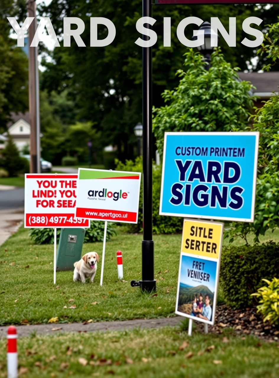 Custom Printed Yard Signs Guide