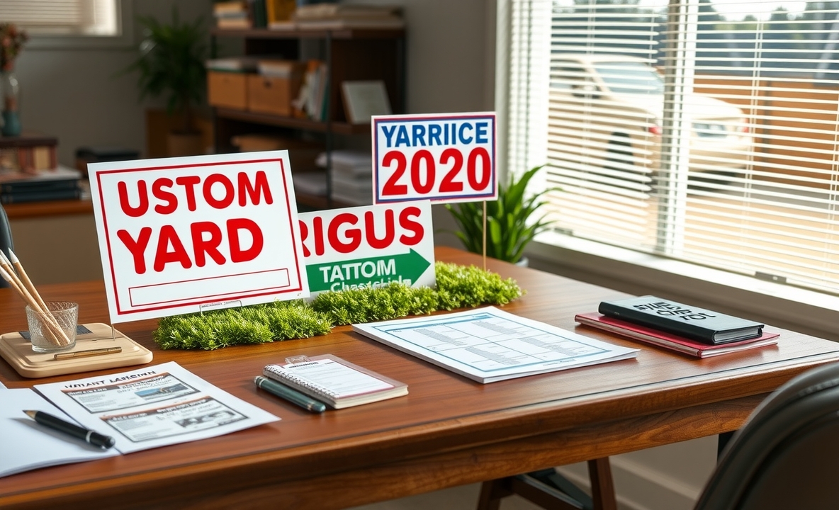 Quality check visual for Custom Printed Yard Signs Guide