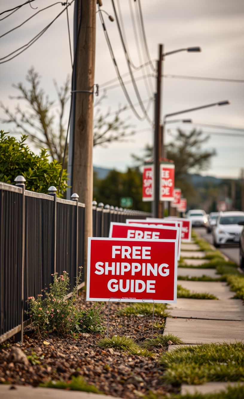 Yard Signs with Free Shipping Guide