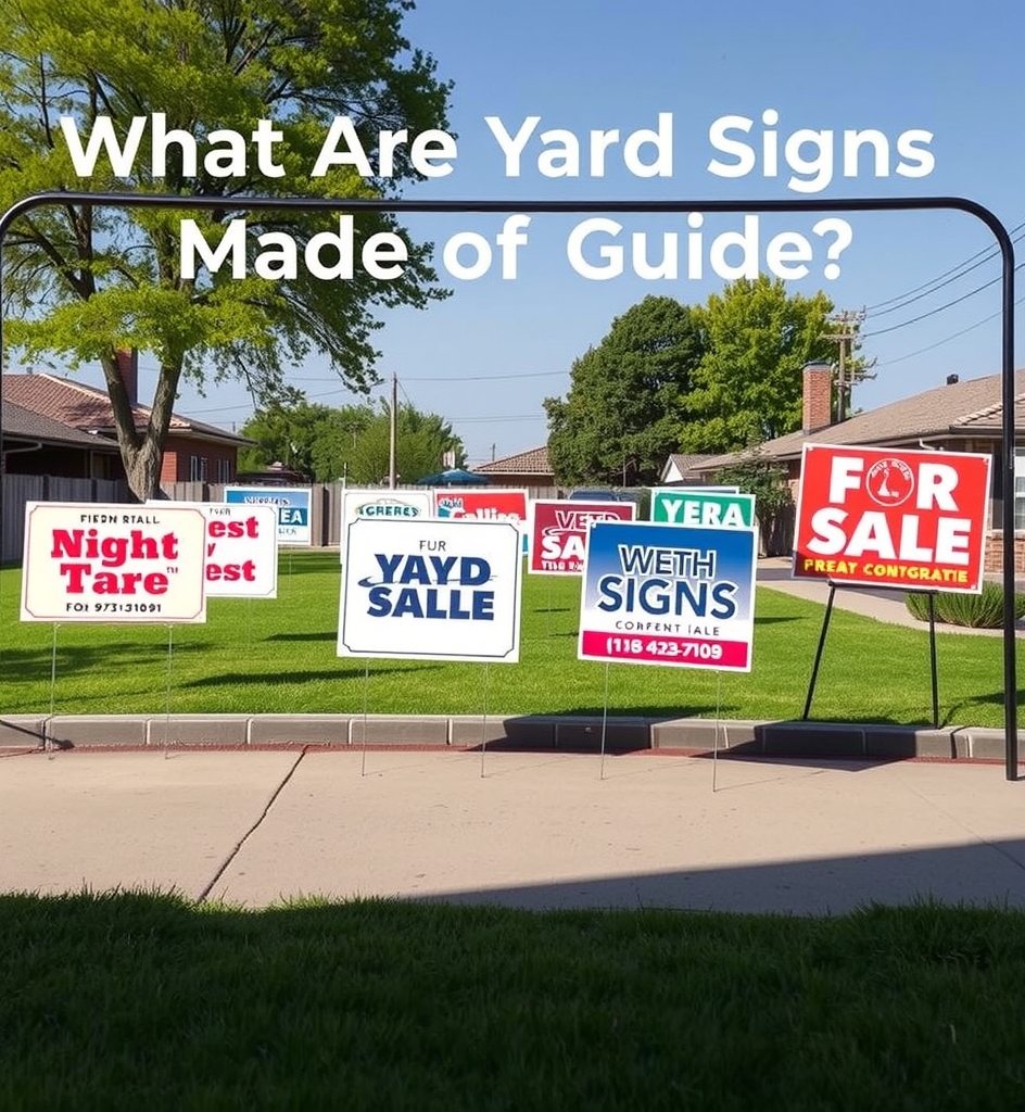Evaluating the best What Are Yard Signs Made of Guide environment