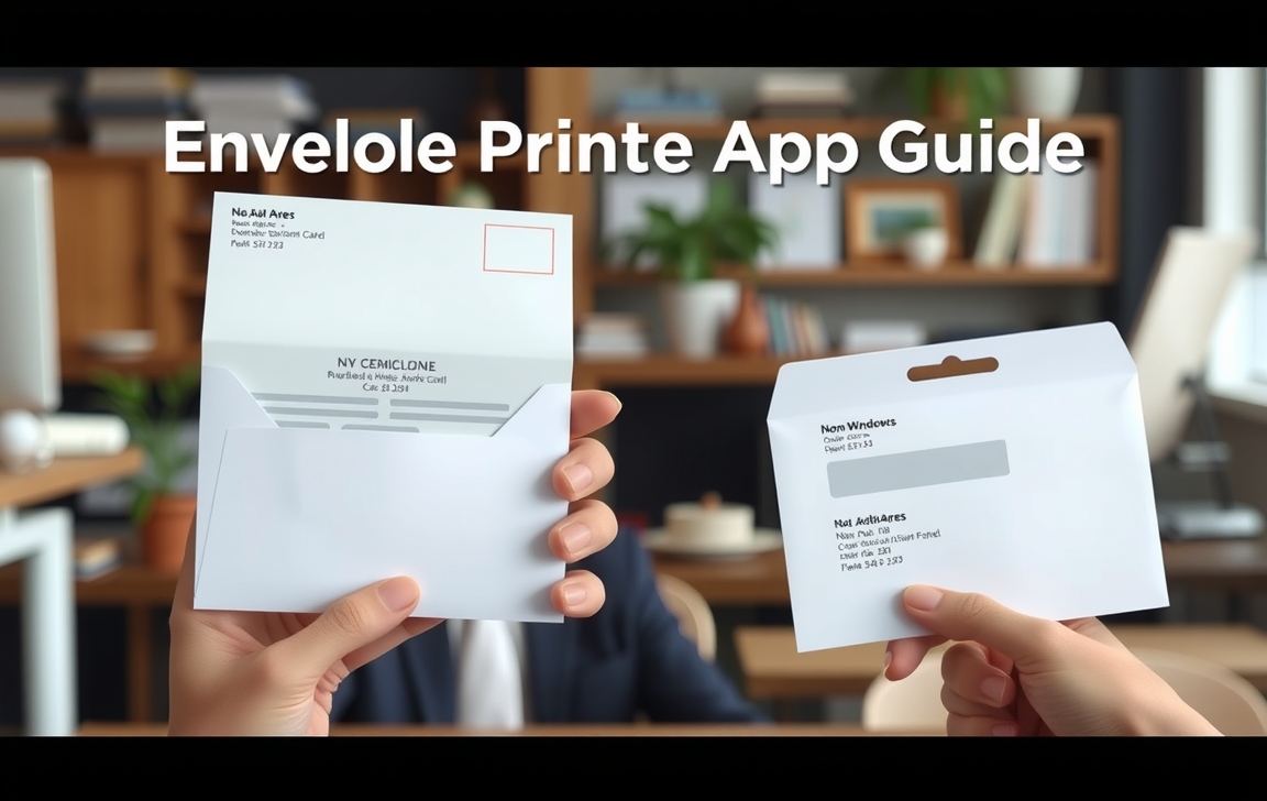 Preparation visual for Envelope Printing App Guide