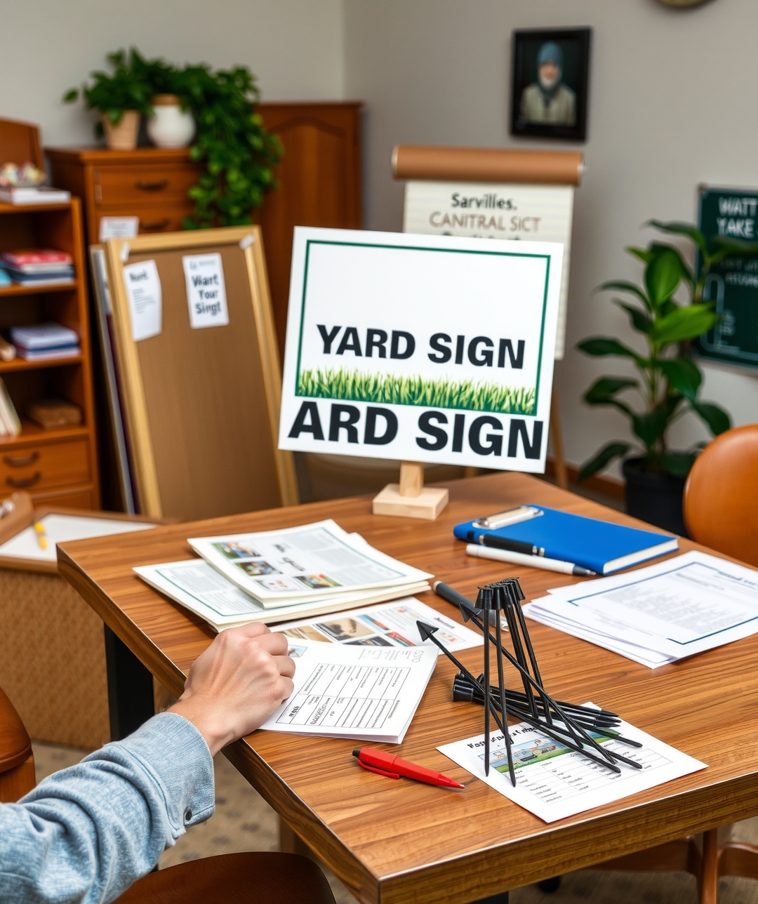 Preparation visual for Standard Size of Yard Signs