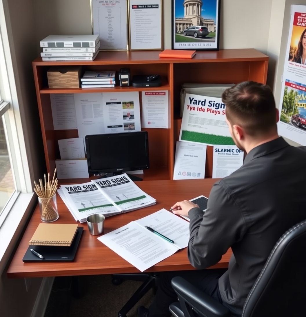 Preparation visual for Yard Signs St Louis Guide