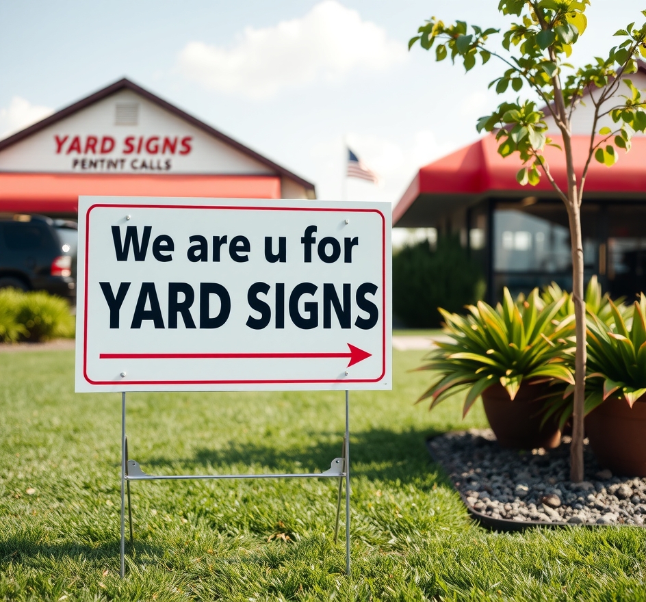 Preparation visual for Where to Get Yard Signs Guide