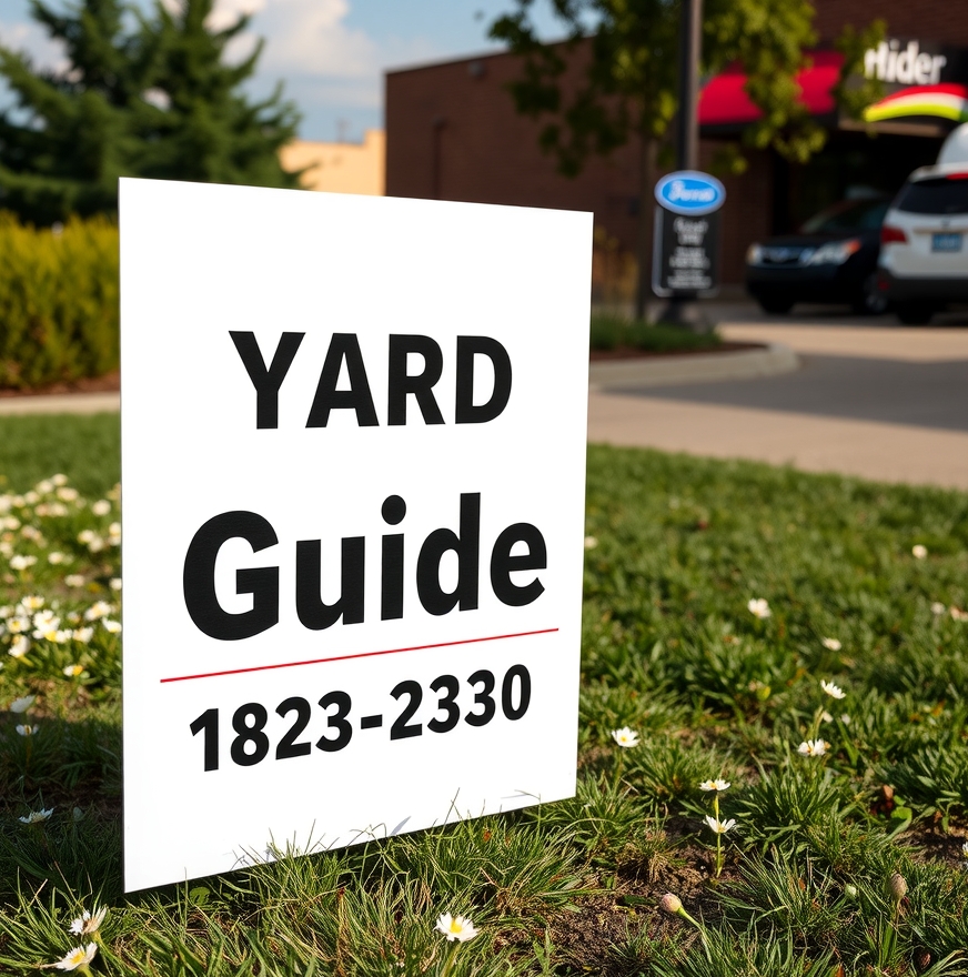 Quality check visual for Yard Signs Knoxville Tn Guide