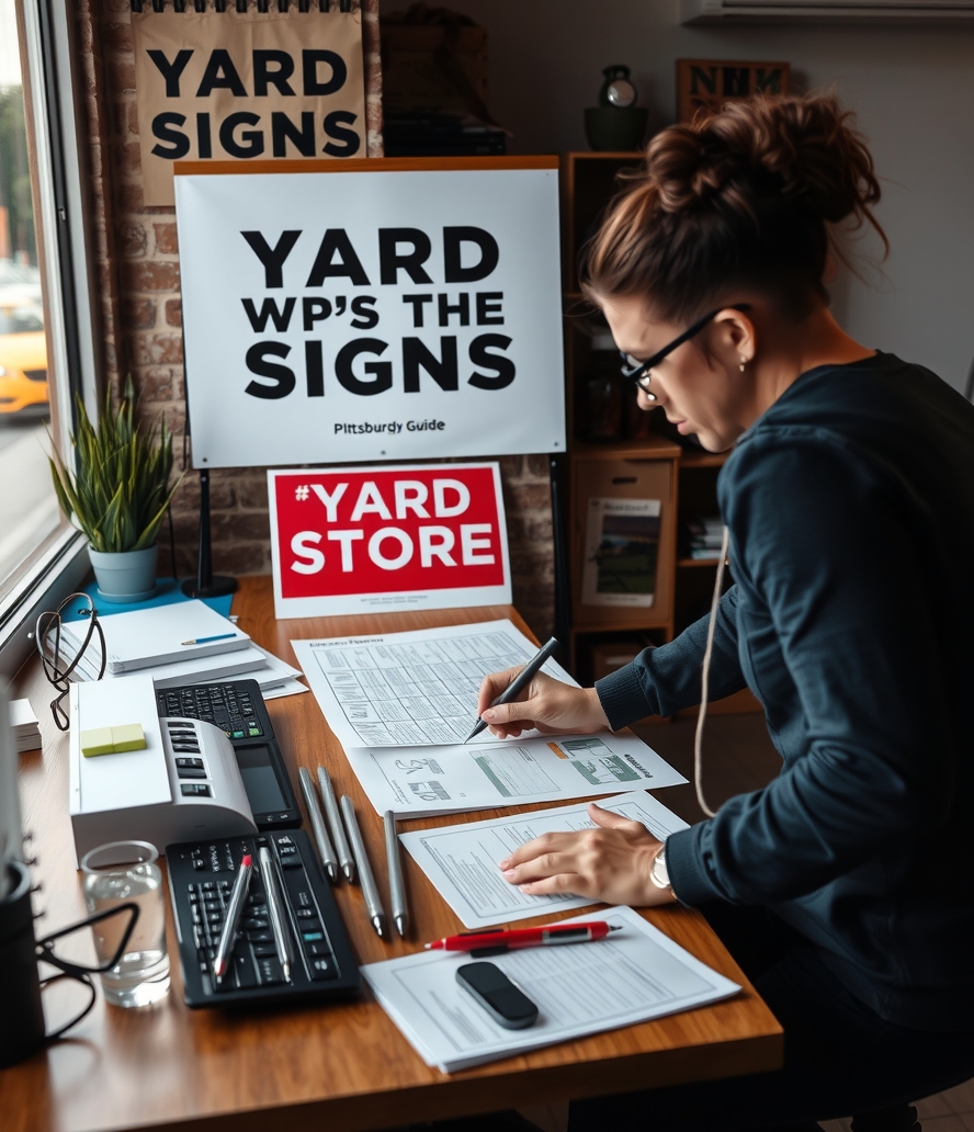 Quality check visual for Yard Signs Pittsburgh Guide